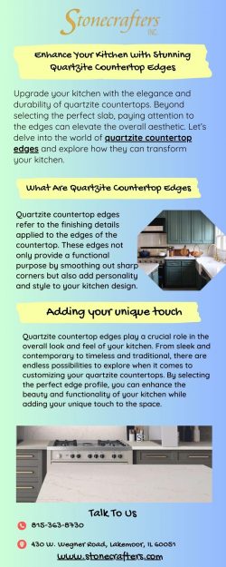 Enhance Your Quartzite Countertops: Explore Top Edge Options