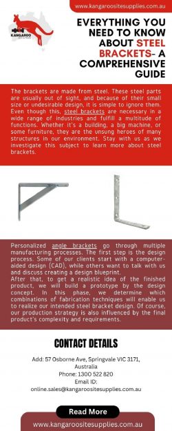 Everything You Need to Know About Steel Brackets- A Comprehensive Guide