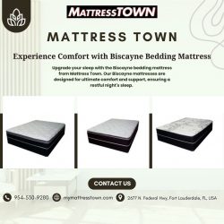 Experience Comfort with Biscayne Bedding Mattress from Mattress Town