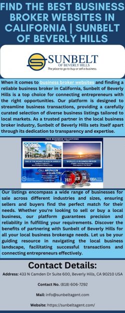 Find the Best Business Broker Websites in California | Sunbelt of Beverly Hills