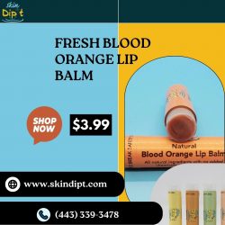Fresh Blood Orange Lip Balm: Hydrate & Revitalize Dry Lips