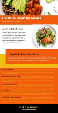 Fresh-N-Healthy Meals – Navigating Fresh Meal Delivery Services