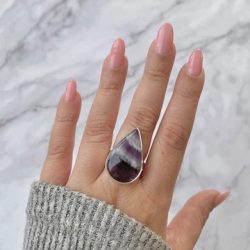 Elegance in Stone: Amethyst Lace Agate Jewelry Collection