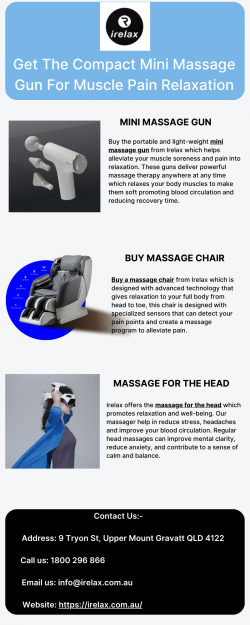 Get The Compact Mini Massage Gun For Muscle Pain Relaxation