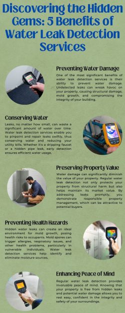 Discovering the Hidden Gems: 5 Benefits of Water Leak Detection Services