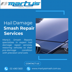 Expert Hail Damage Smash Repair Services at Marty’s Smash Repairs