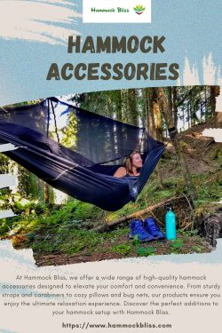 Relaxation with Hammock Bliss hammock accessories