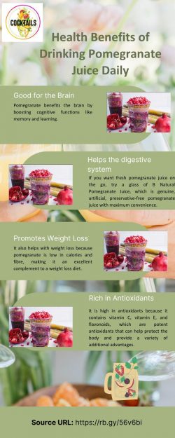 Health Benefits of Drinking Pomegranate Juice Daily