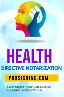 Health Directives Notarization