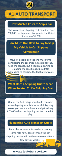 How Much It Costs to Ship a Car at A1 Auto Transport