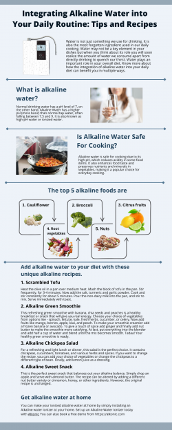 Integrating Alkaline Water into Your Daily Routine_ Tips and Recipes