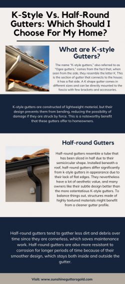 K-Style Vs. Half-Round Gutters: Which Should I Choose For My Home?