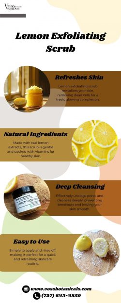 Natural Lemon Exfoliating Scrub for Glowing Skin