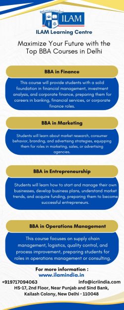 Maximize Your Future with the Top BBA Courses in Delhi