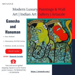 Ganesha and Hanuman Paintings for Sale at Artazzle