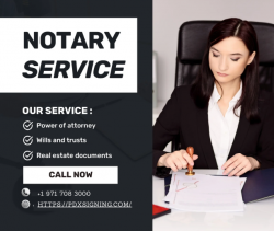 Notary signing agent for escrow officers