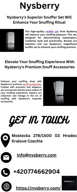 With Nysberry’s Premium Snuff Accessories, You Can Experience Snuffing To The Next Level