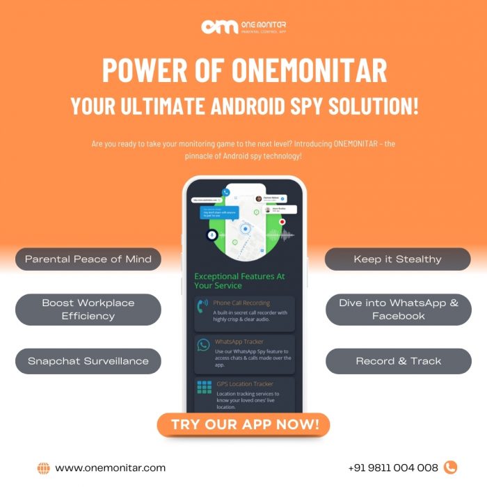 ONEMONITAR: Android Spy App for Parental Control