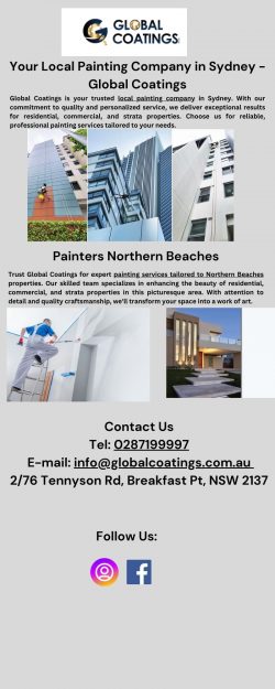 Support Local: Professional Painting Companies in Sydney | Global Coatings