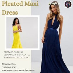 Pleated Maxi Dress