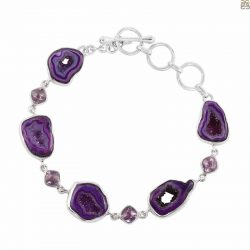 Rarity Doesn’t Really Hide Its Heroism! Purple Agate Bracelet