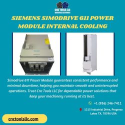 Reliable Siemens Simodrive 611 Power Module with Effective Internal Cooling