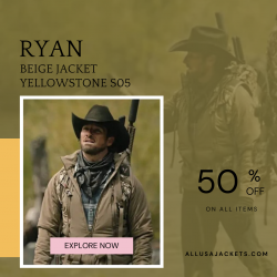 Ryan Yellowstone S05 Beige Jacket