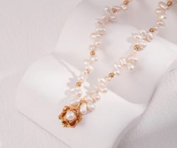 Shop Now ! Chanel Camellia Pearl Necklace.