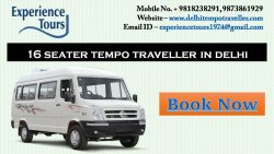 16 Seater Tempo Traveller on Rent in Delhi