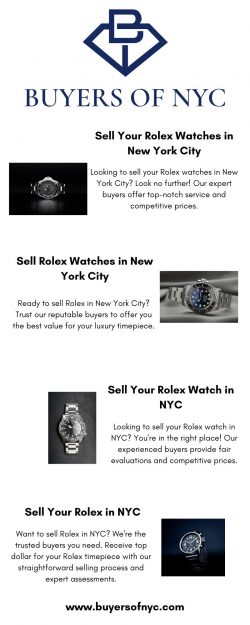 Sell Your Rolex Watches in New York City