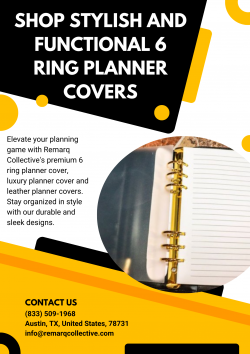 Shop Stylish and Functional 6 Ring Planner Covers