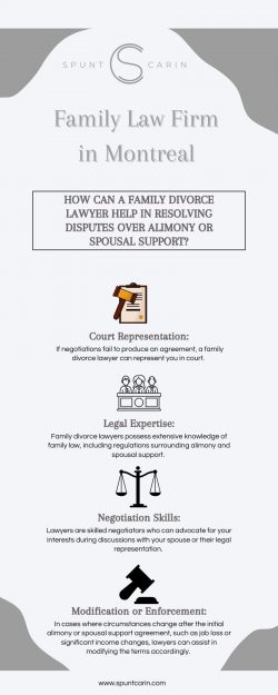 How can a family divorce lawyer help in resolving disputes over alimony or spousal support?