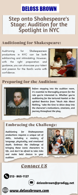 Step onto Shakespeare’s Stage: Audition for the Spotlight in NYC