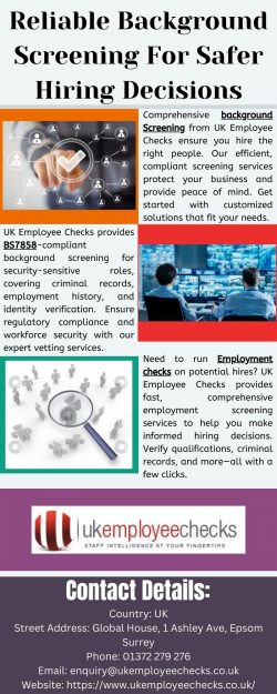 Streamline Your Hiring With Reliable Background Screening