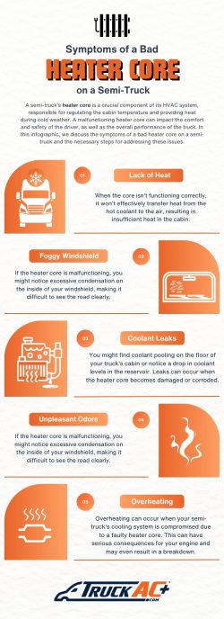 Symptoms of a Bad Heater Core on a Semi-Truck