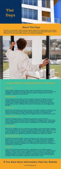 Tint Days – Home Window Tinting Solutions in Houston