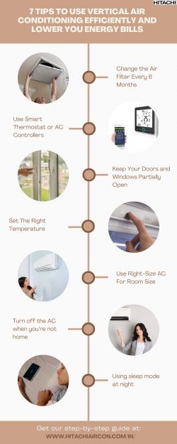 7 Tips To Use Vertical Air Conditioning Efficiently and lower you energy bills