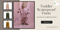 Lovely Margarethe Toddler Rain Pants – Waterproof Protection for Your Little One