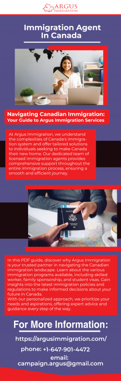 Top Immigration Agent in Canada – Argus Immigration Consultancy