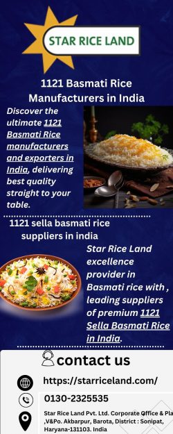 Best Quality 1121 Basmati Rice Manufacturers & Exporters in India