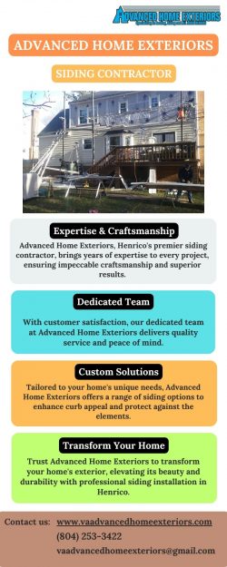 Transform Your Home’s Exterior with Advanced Home Exteriors in Henrico