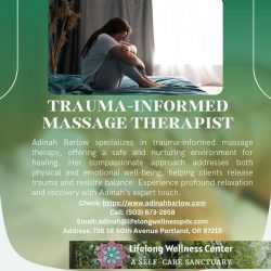 Trauma-Informed Massage Therapist: Adinah Barlow