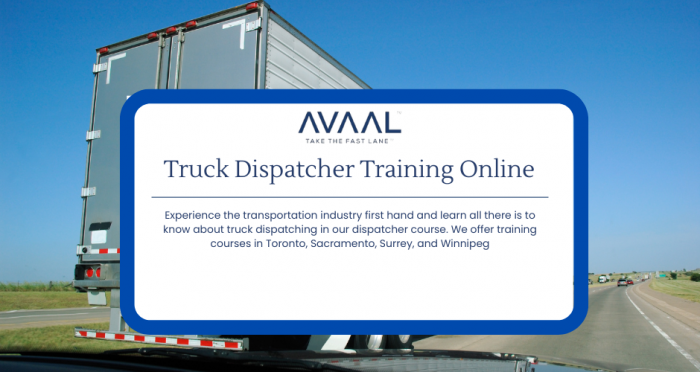 Truck Dispatcher Training Course Online- Avaal Technology