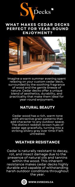 What Makes Cedar Decks Perfect for Year-Round Enjoyment?