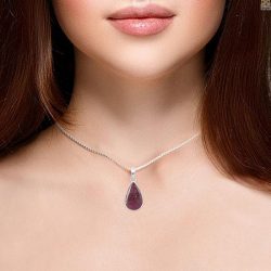 Sparkling Pink Ruby Zoisite Pendant A Pop of Color and Glamour