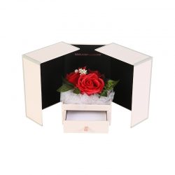 Valentine Day Wedding Rose Soap Gift Box With Drawer