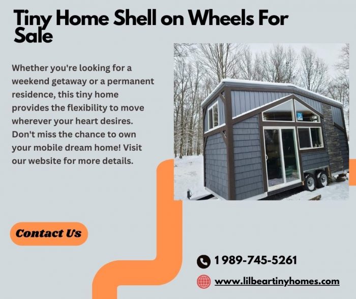 Affordable And Portable Tiny Home Shell On Wheels For Sale