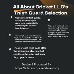 All About Cricket LLC’s Thigh Guard Selection