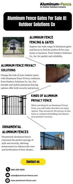 Aluminum Fence Gates For Sale At Outdoor Solutions Co