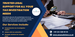Expert Tax Investigations Services by Aman Solicitors Advocates